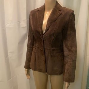 Liz Claiborne petite suede blazer